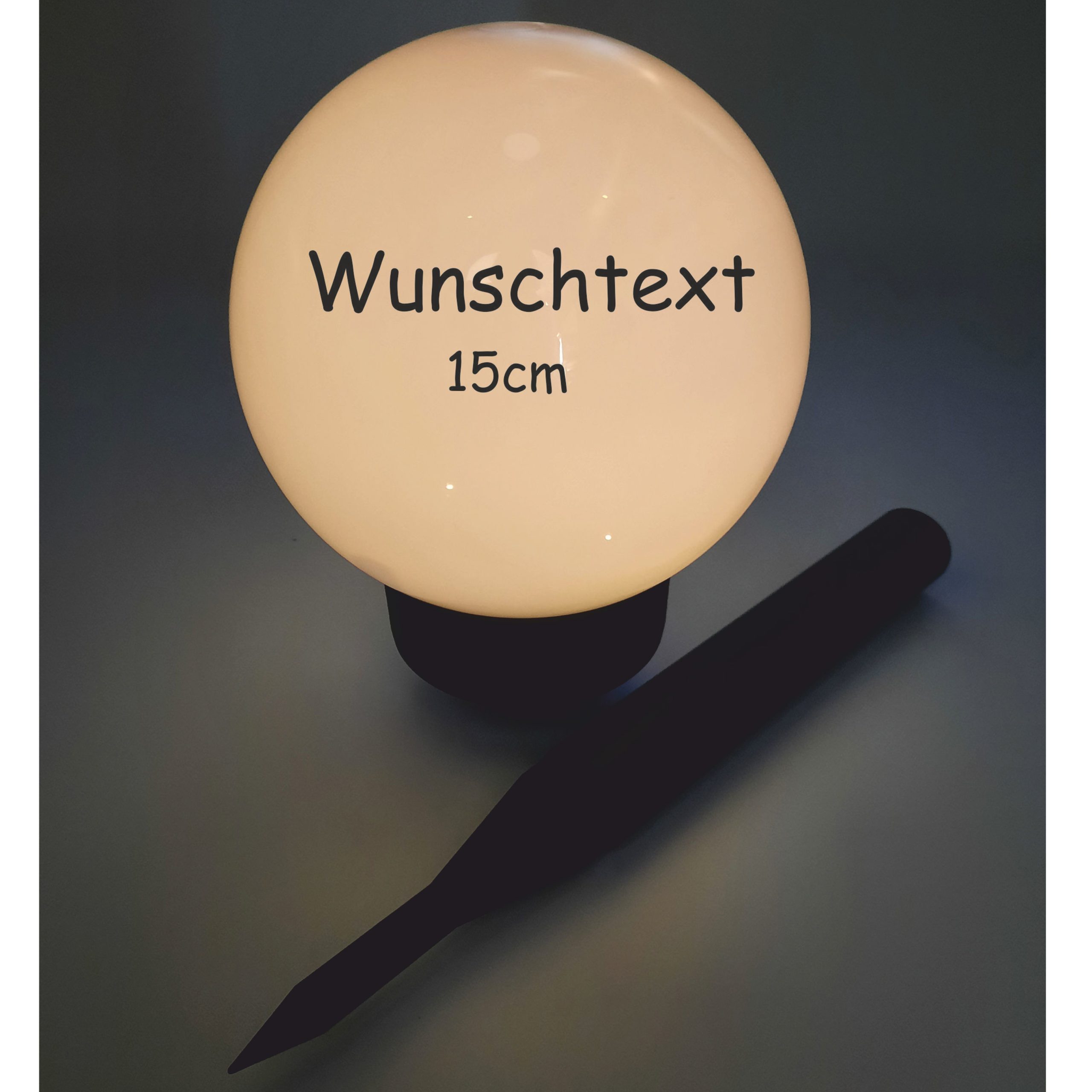 Solarkugel 15cm Durchmesser personalisiert