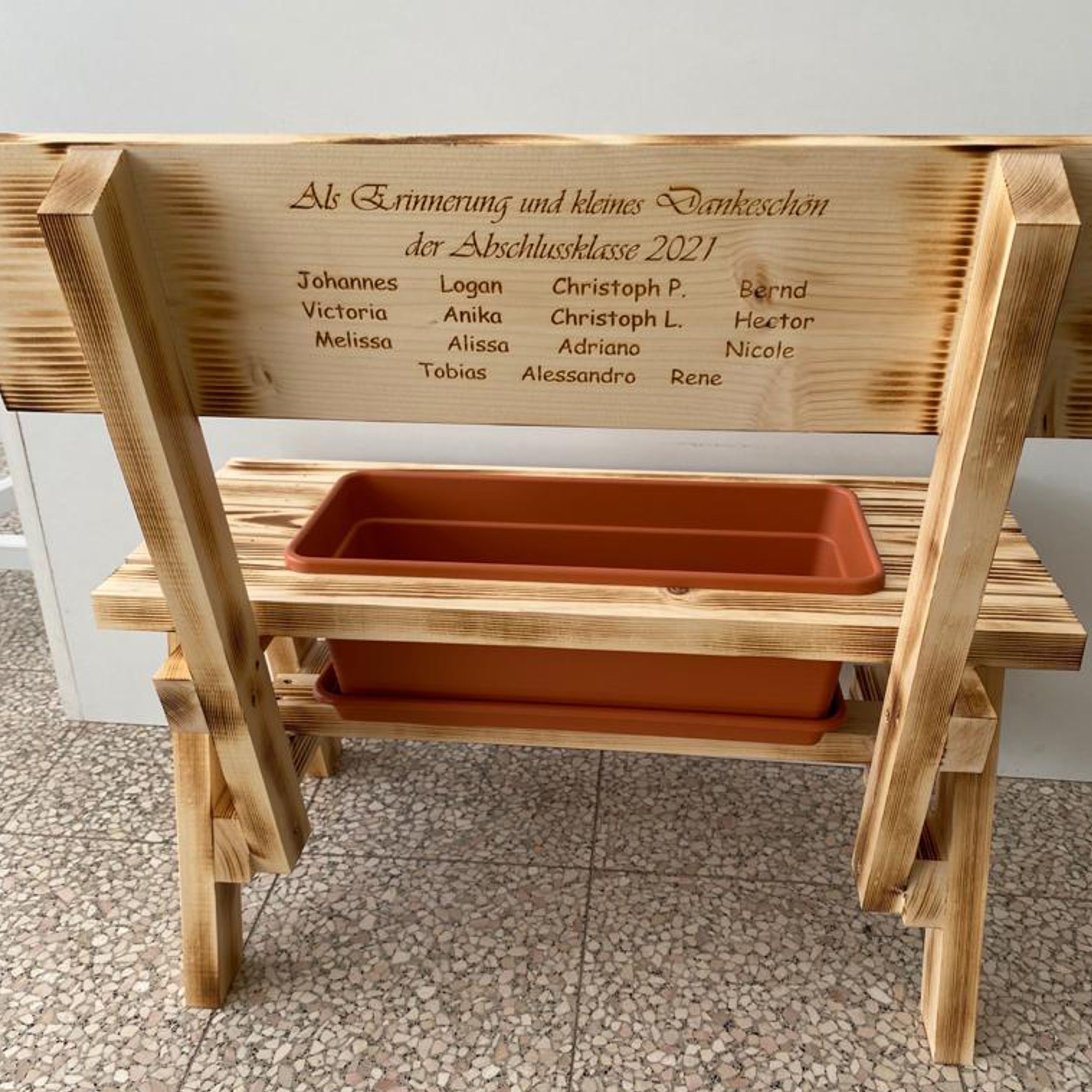 lehrer pflanzen samen rückseite